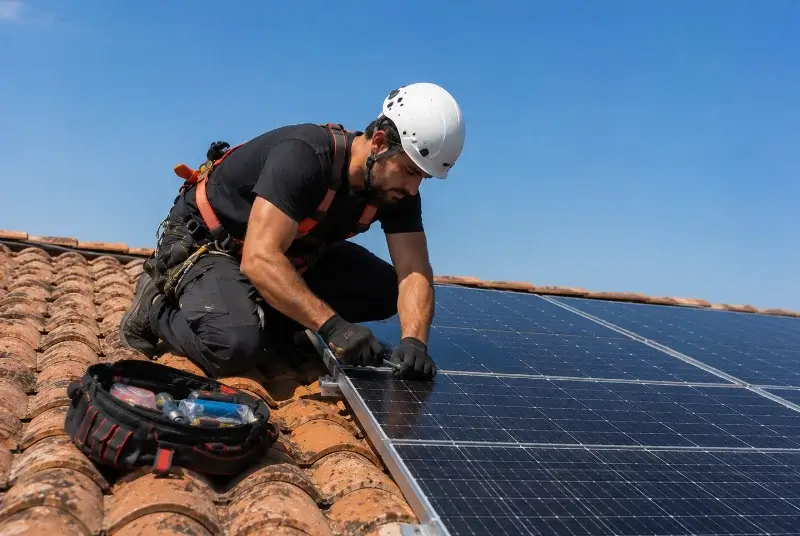 Maintenance et monitoring de panneaux solaires à Saint-Cergues
